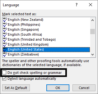 Establecer el idioma de revisión para Microsoft Word