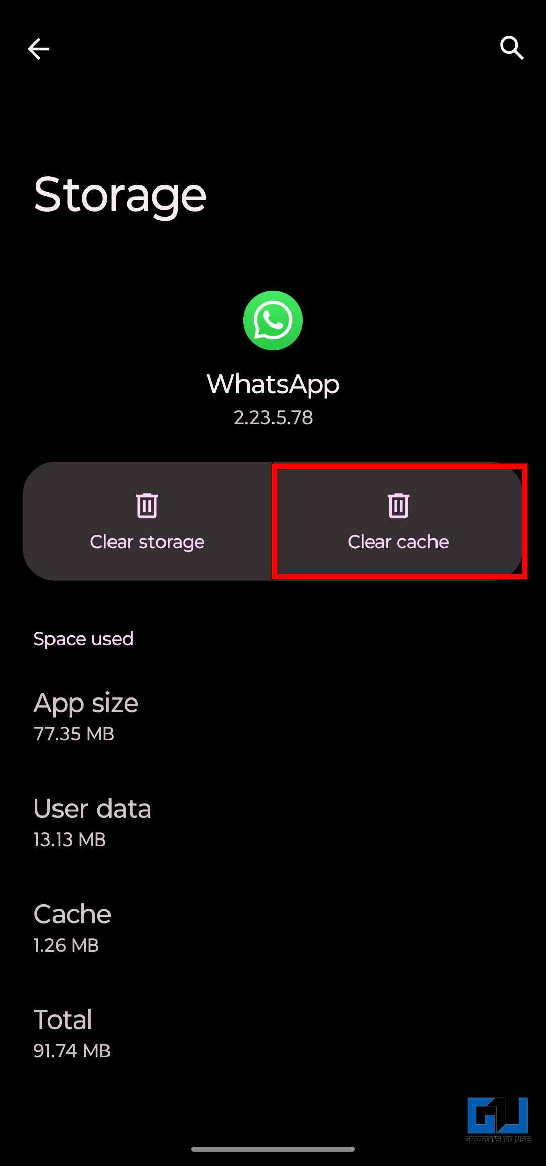Borrar caché para corregir el error desactualizado de WhatsApp Beta