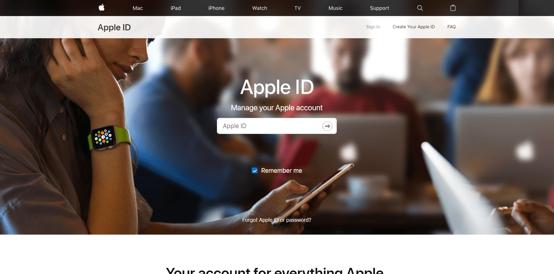 Cambiar santo de ID de Apple