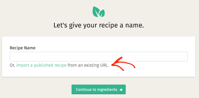 Importar una receta a Nutrifox usando una URL