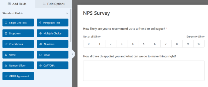 Edita tu encuesta NPS
