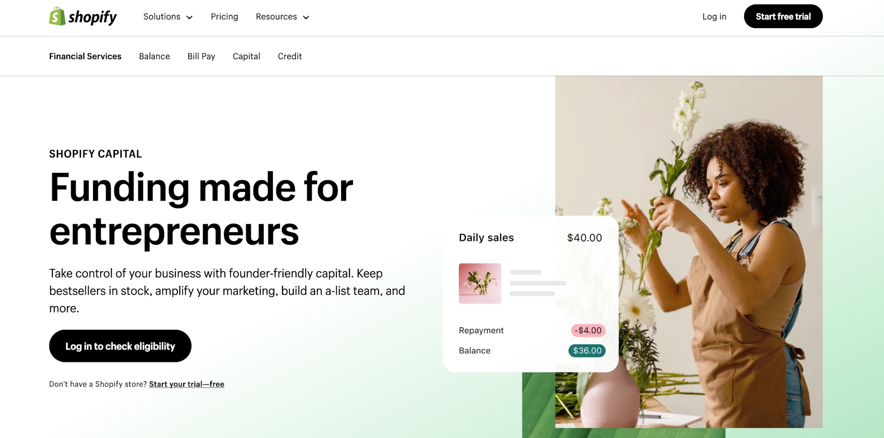 Préstamos para startups: Shopify Capital