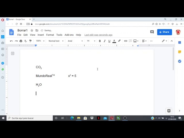 Como poner un subindice en Google Docs: 5 pasos sencillos
